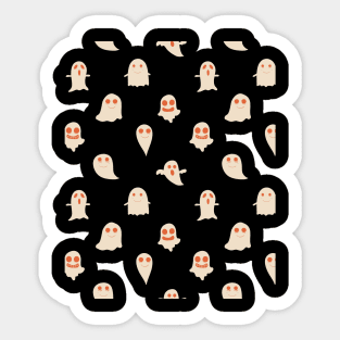 Halloween Cute Ghost Pattern Sticker